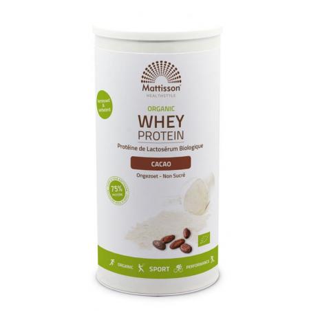 Wei whey proteine cacao 75% bio