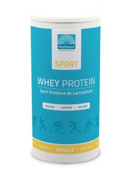 Sport wei whey proteine concentraat vanille