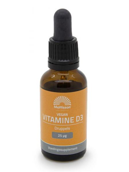 Vitamine D3 25mcg vegan druppels