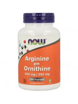 NOW Arginine & Ornithine 500/250 mg