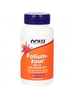 NOW Foliumzuur 800 mcg