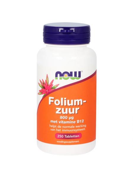 NOW Foliumzuur 800 mcg