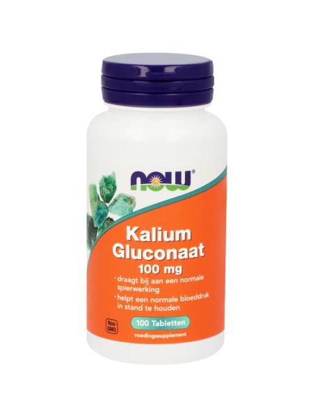 NOW Kalium gluconaat 100 mg