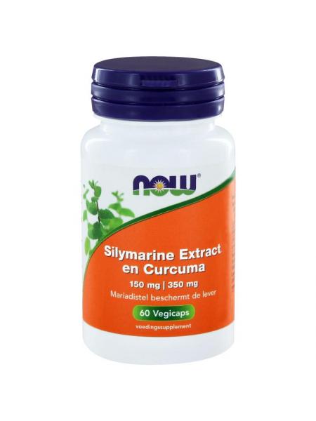 NOW Silymarine/mariadistel extract en curcuma