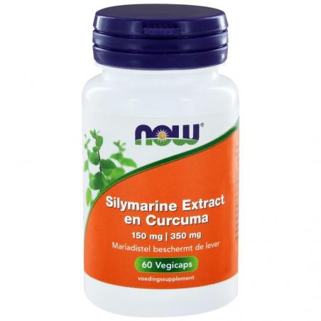 NOW Silymarine/mariadistel extract en curcuma