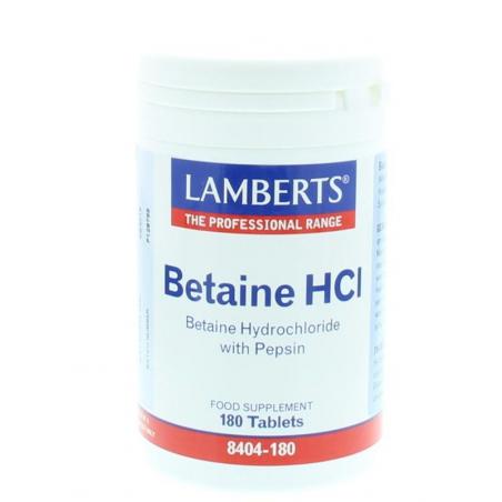 Lamberts Betaine HCL 324mg/Pepsine 5mg