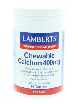 Lamberts Calcium 400mg kauwtabletten + Vit. D en Fos