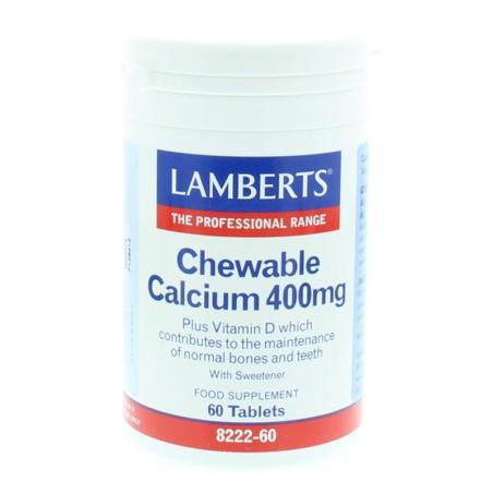 Lamberts Calcium 400mg kauwtabletten + Vit. D en Fos