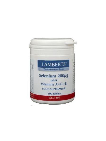 Lamberts Selenium 200mcg met vitamine A C E