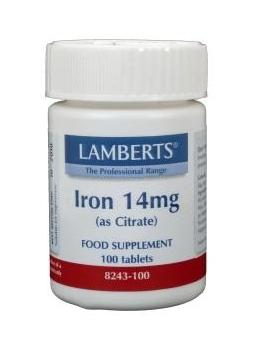 Lamberts IJzer citraat 14mg