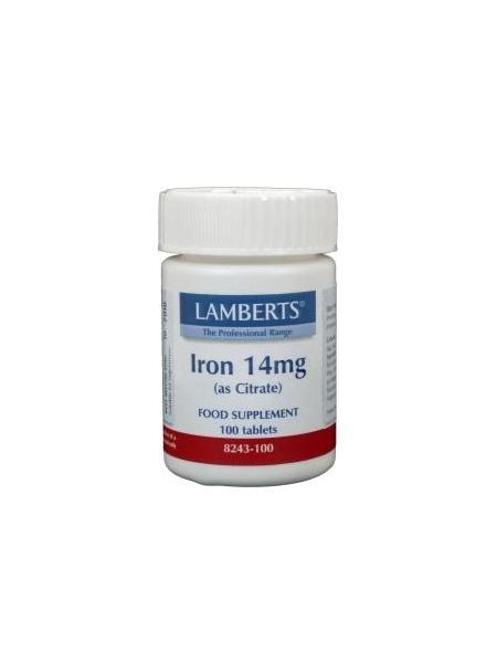 Lamberts IJzer citraat 14mg