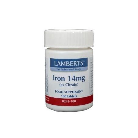 Lamberts IJzer citraat 14mg