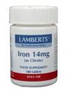 Lamberts IJzer citraat 14mg