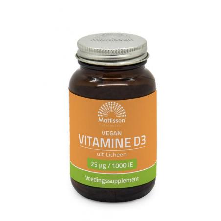 Mattisson Vegan vitamine D3 25mcg/1000IE