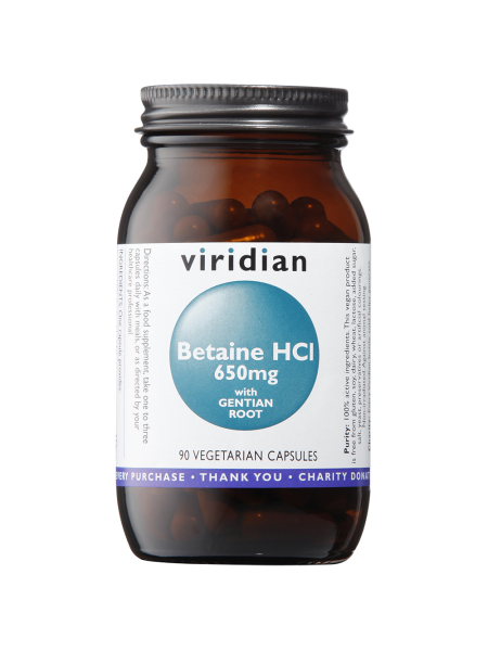 Betaine HCl 650 mg with Gentian Root