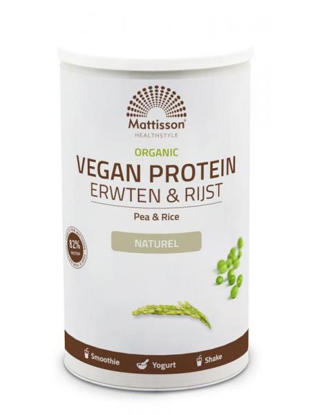 Mattisson protein erwt&rijst naturel bio