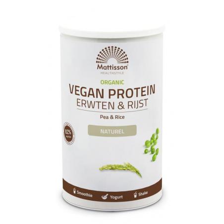 Mattisson protein erwt&rijst naturel bio