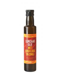 Omega & More Lijnzaadolie garlic chilly