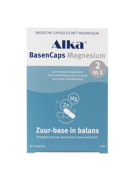 Tijdelijk 20% korting op Alka® BasenCaps Magnesium | Basische magnesiumcapsules | vitsenmins.nl