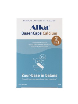 Alka BasenCaps Calcium - Ondersteuning voor een Gezonde pH-balans, Sterke Botten en Ontzuren | Koop Nu bij Vits & Mins!