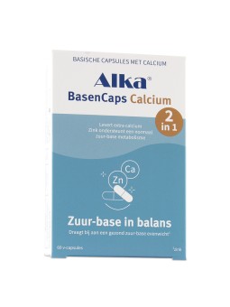 Alka BasenCaps Calcium - Ondersteuning voor een Gezonde pH-balans, Sterke Botten en Ontzuren | Koop Nu bij Vits & Mins!