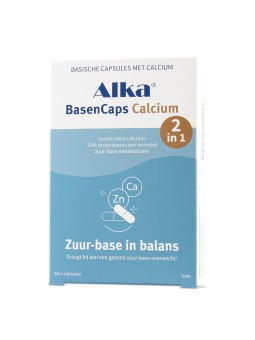 Alka BasenCaps Calcium - Ondersteuning voor een Gezonde pH-balans, Sterke Botten en Ontzuren | Koop Nu bij Vits & Mins!