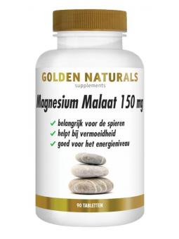 Golden Naturals magnesium malaat vegan