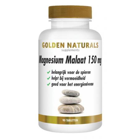 Golden Naturals magnesium malaat vegan