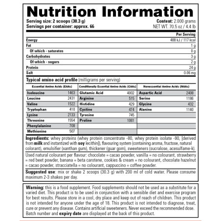 100% Whey 2000 gram – Stacker2 Europe | Hoogwaardig eiwitpoeder | vitsenmins.nl