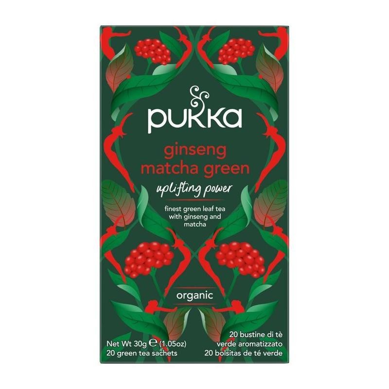 Pukka Ginseng Matcha Green Bio – Verkwikkende groene thee met matcha | vitsenmins.nl
