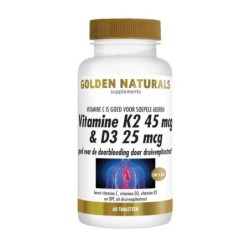 Golden Naturals Vitamine K2 45mcg & D3 25mcg