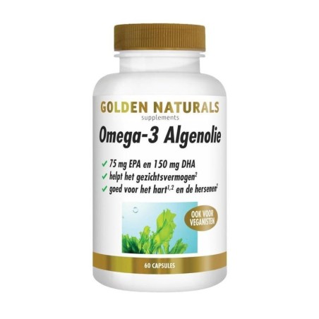Golden Naturals Omega 3 algenolie liquid capsules