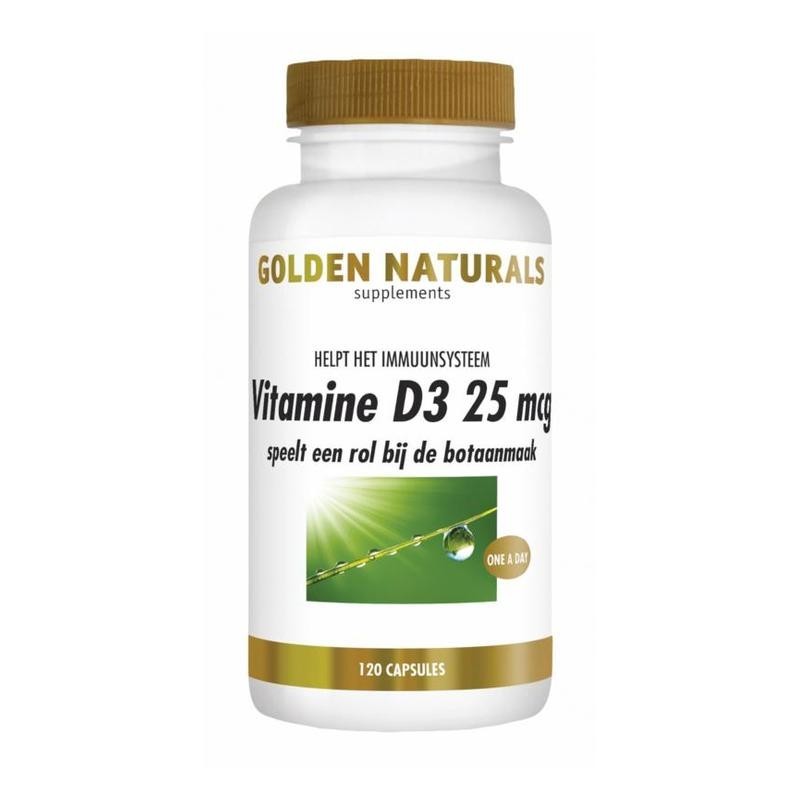 Golden Naturals Vitamine D3 25mcg