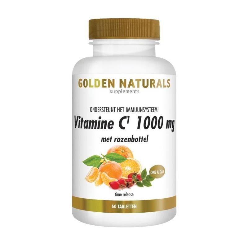 Golden Naturals Vitamine C 1000 mg met rozenbottel