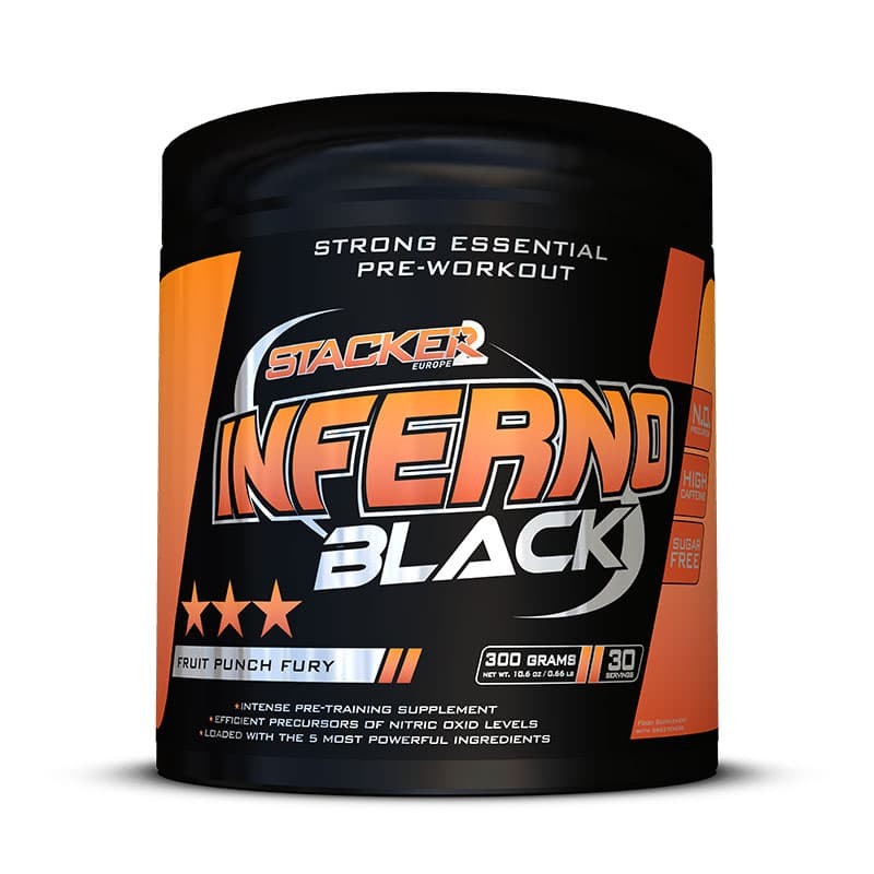 Inferno Black Pre-Workout | Stacker2 – No-nonsense power | vitsenmins.nl