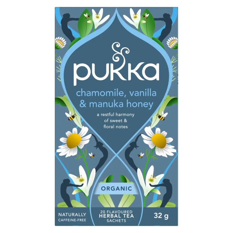 Pukka Chamomile Vanilla & Manuka Honey Bio – Zachte biologische infusie | vitsenmins.nl