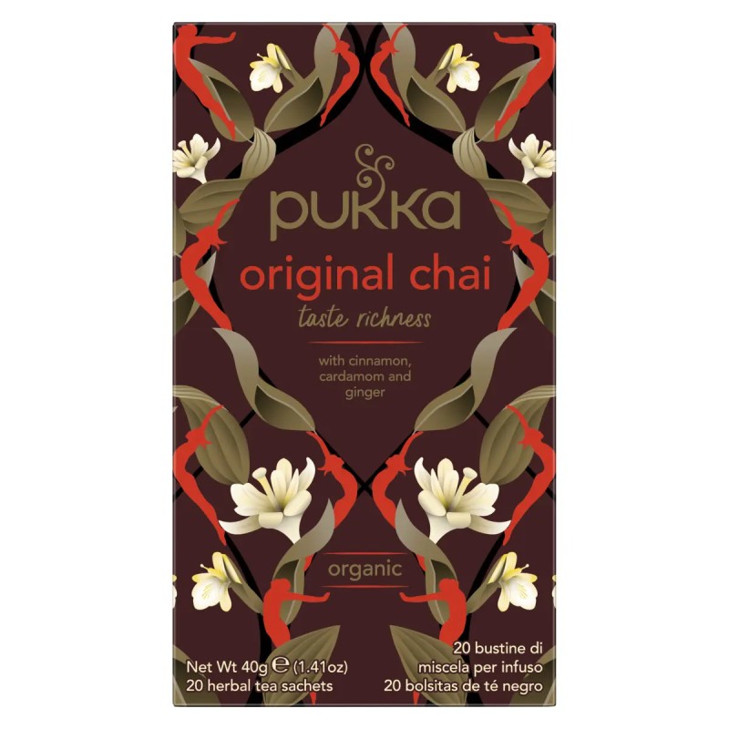 Pukka Original Chai Bio – Warme kruidige biologische infusie | vitsenmins.nl