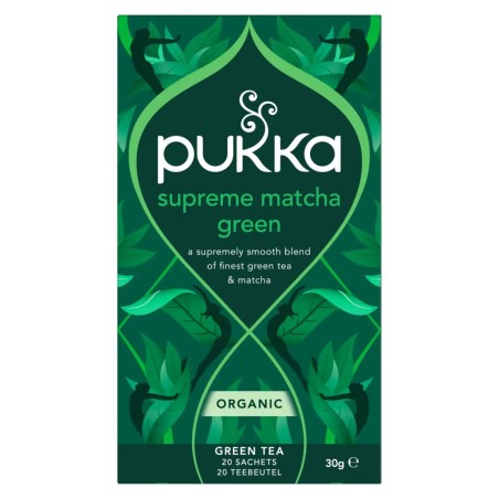 Pukka Supreme Matcha Green Bio – Premium groene thee met matcha | vitsenmins.nl