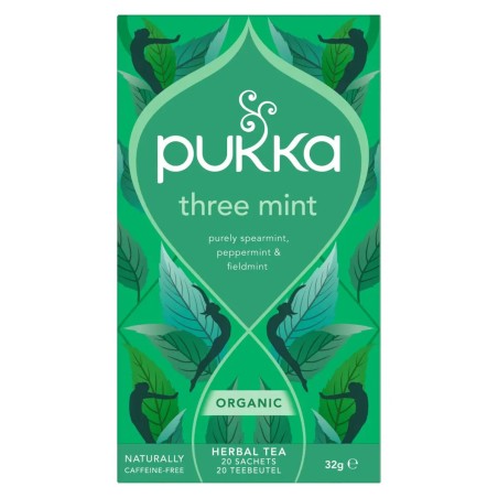 Pukka Three Mint Bio – Verfrissende biologische muntthee | vitsenmins.nl