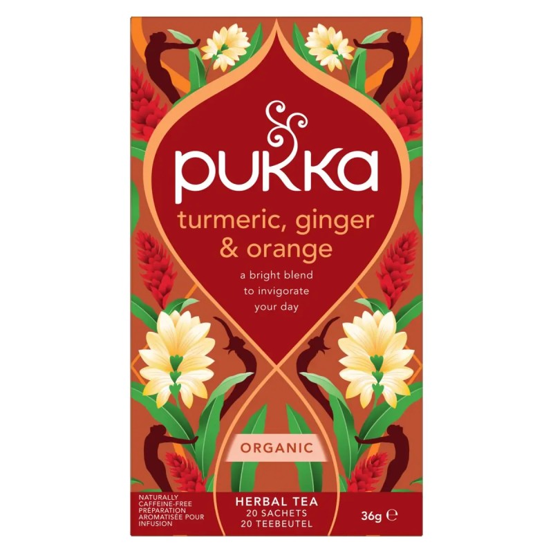 Pukka Turmeric Ginger & Orange Bio – Warme biologische kruideninfusie | vitsenmins.nl
