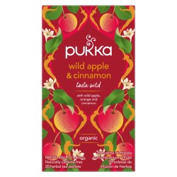 Pukka Wild Apple & Cinnamon Bio – Warme fruitige kruideninfusie | vitsenmins.nl