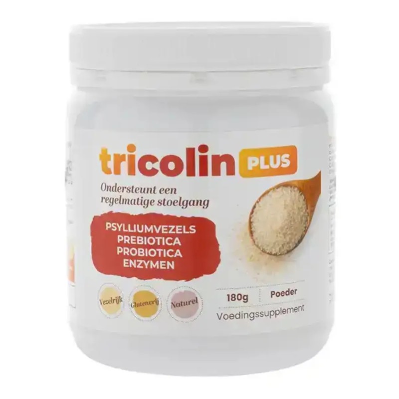 Interra Nutrition Tricolin PLUS - Complete vezelformule met psyllium & probiotica | vitsenmins.nl