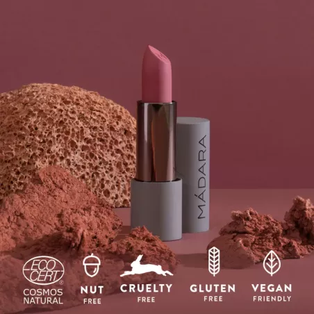 MÁDARA Velvet Wear Matte Cream Lipstick – Romige matte lipstick | vitsenmins.nl