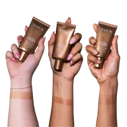 INIKA Organic Tinted Natural Sunscreen SPF50+ – Minerale zonbescherming met glow | vitsenmins.nl