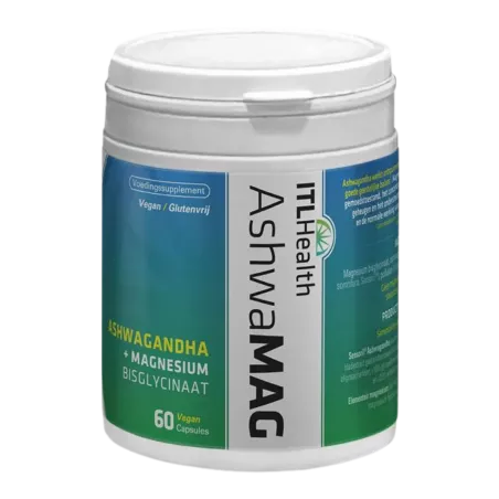 AshwaMAG ITL Health - Ashwagandha + Magnesium bisglycinaat | vitsenmins.nl
