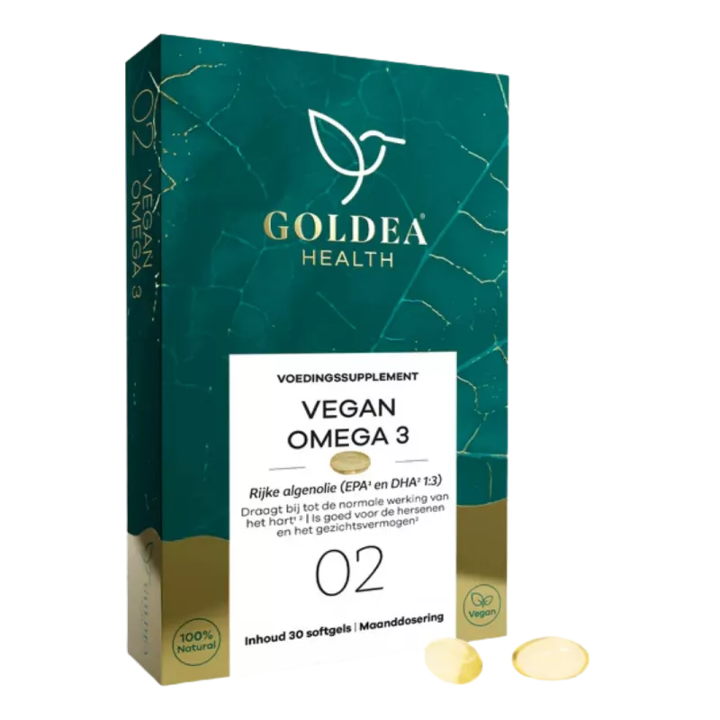 Vegan Omega 3 uit Algenolie | Goldea Health | Vits & Mins