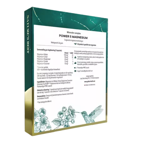Magnesium Supplement 5 Organische Vormen | Goldea Health | Vits & Mins