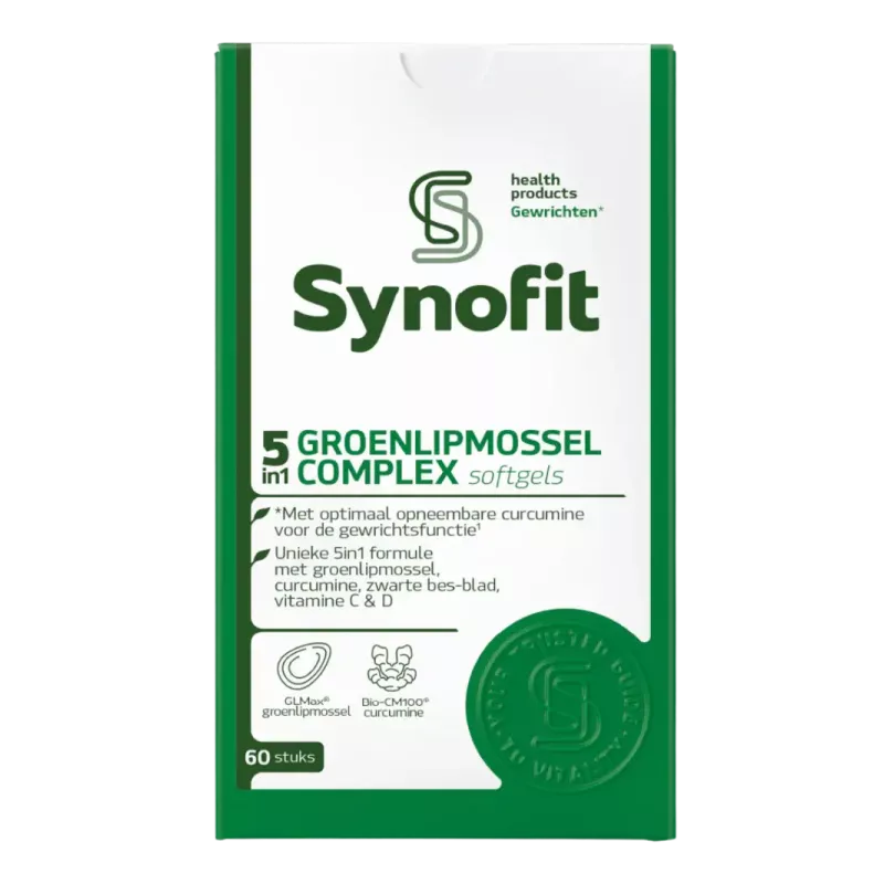 Synofit GLMax® 5in1 Groenlipmossel Complex – Onderhoud voor gewrichten | vitsenmins.nl