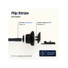 Dopper Flip Straw Black | Rietjesdop voor Alle Dopper Flessen | Vits & Mins