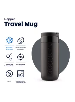 Dopper Travel Mug 300 ml Blazing Black | Thermosbeker | Vits & Mins